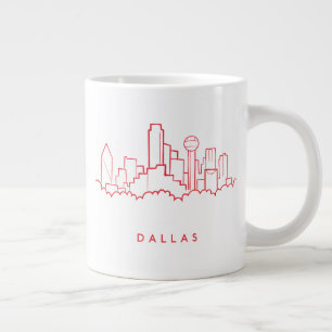 Dallas Texas Skyline Giant Coffee Mug