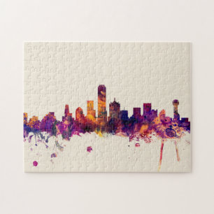 Dallas Texas Skyline Jigsaw Puzzle