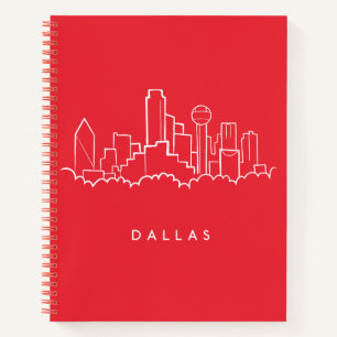 Dallas Texas Skyline Notebook