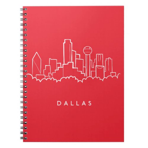 Dallas Texas Skyline Notebook
