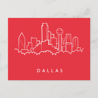 Dallas Texas Skyline Postcard