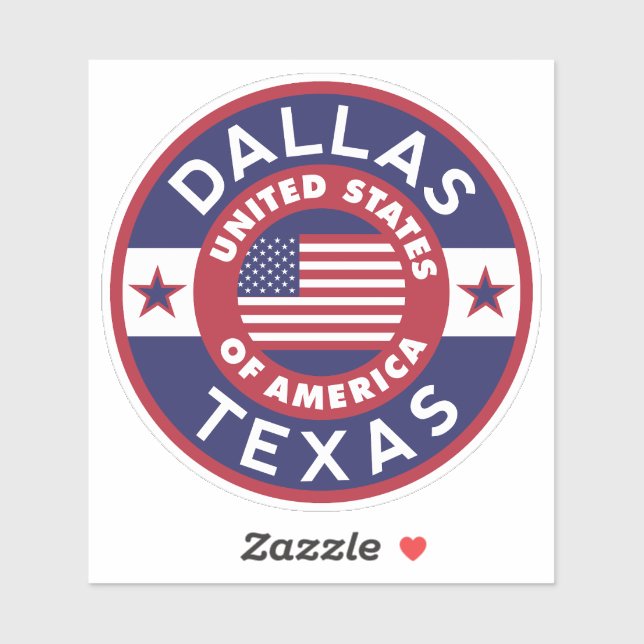DALLAS, Texas Sticker (Sheet)