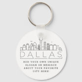 Louisville, KY Stylized Skyline, Custom Slogan Keychain, Zazzle