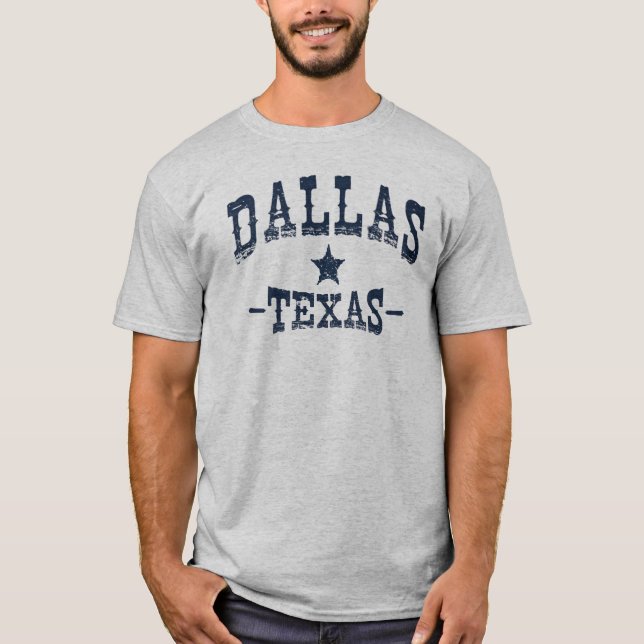 Dallas Texas The Cities Of America T-Shirt (Front)