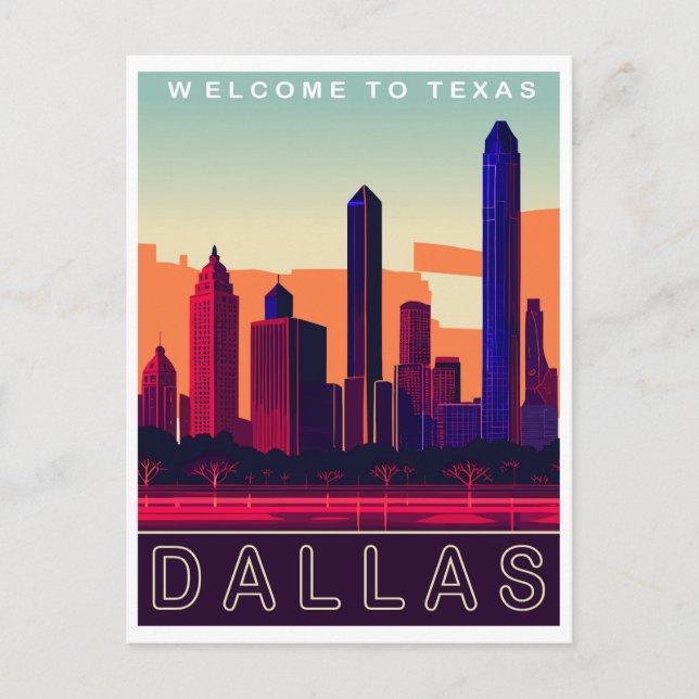 Dallas, Texas, Travel Postcard (Front)
