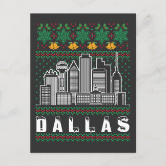 Dallas Texas Ugly Christmas Postcard