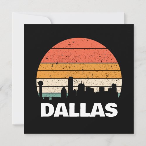 DALLAS TEXAS VINTAGE SUNSET 