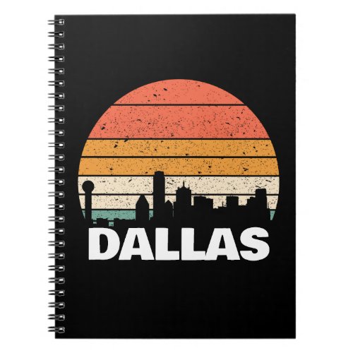 DALLAS TEXAS VINTAGE SUNSET KEYCHAIN NOTEBOOK