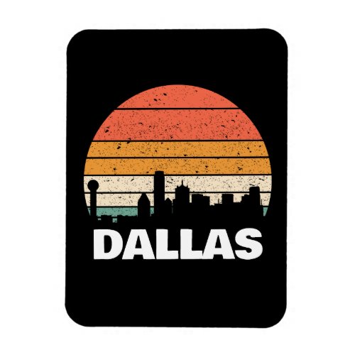 DALLAS TEXAS VINTAGE SUNSET  MAGNET