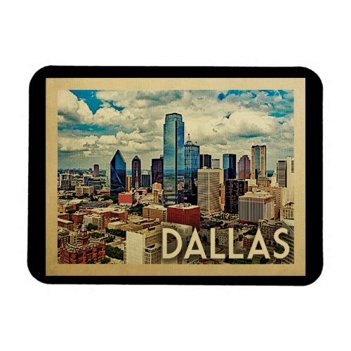 Dallas Texas Vintage Travel Magnet