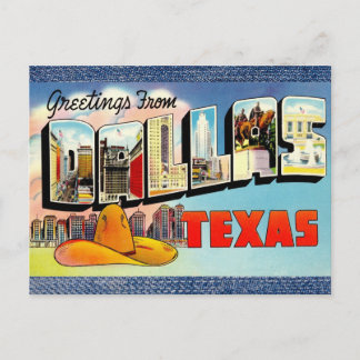 Dallas Texas Vintage Travel Postcard