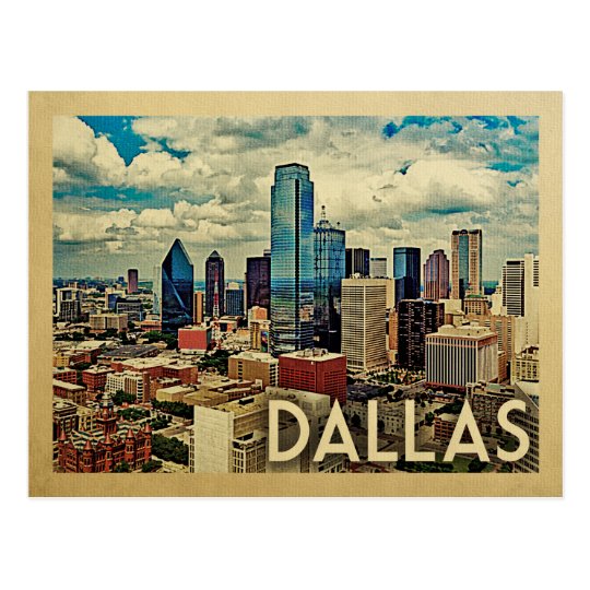 Dallas Texas Vintage Travel Postcard | Zazzle.com