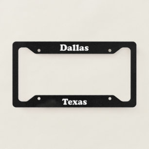 Dallas TX License Plate Frame