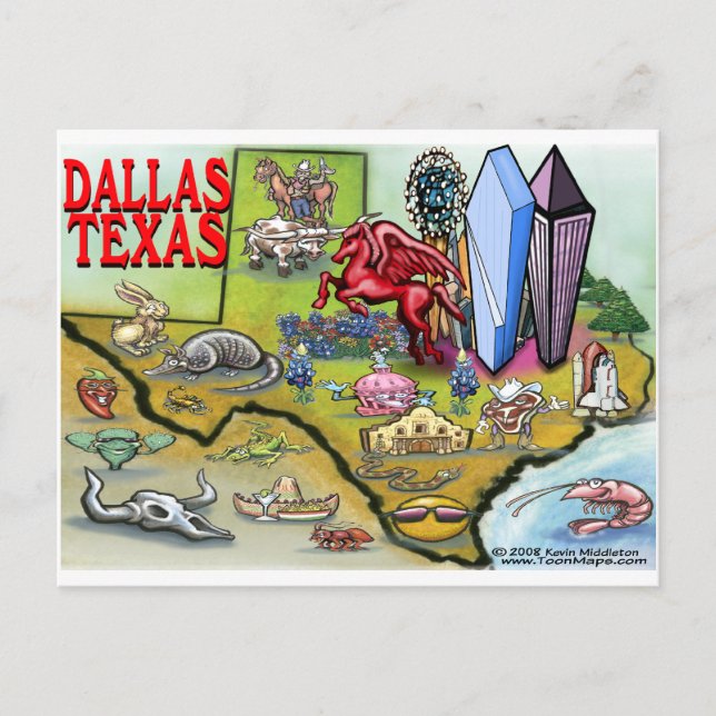 Dallas TX Postcard (Front)
