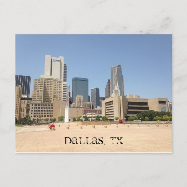 "DALLAS, TX" POSTCARD (Front)
