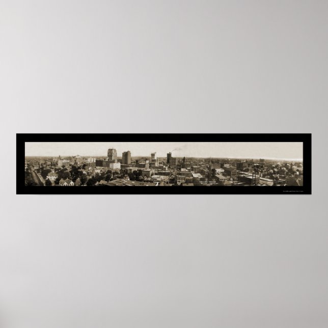 Dallas TX Skyline Photo 1912 Poster (Front)