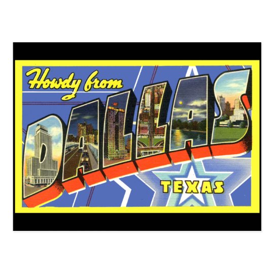 Dallas Vintage Travel Postcard
