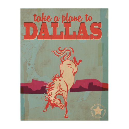 Dallas Vintage Travel Poster