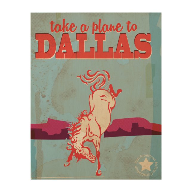 Dallas Vintage Travel Poster (Front)