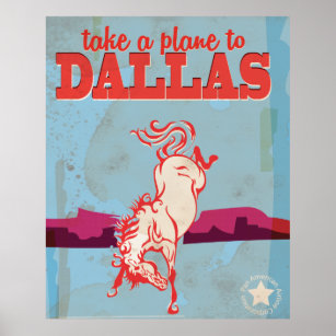 Dallas Cowboys Vintage Art Poster