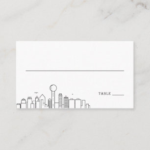 Dallas Wedding   Place Cards Front and Back