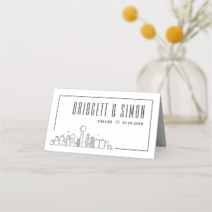 Dallas Wedding   Place Table Name Cards 