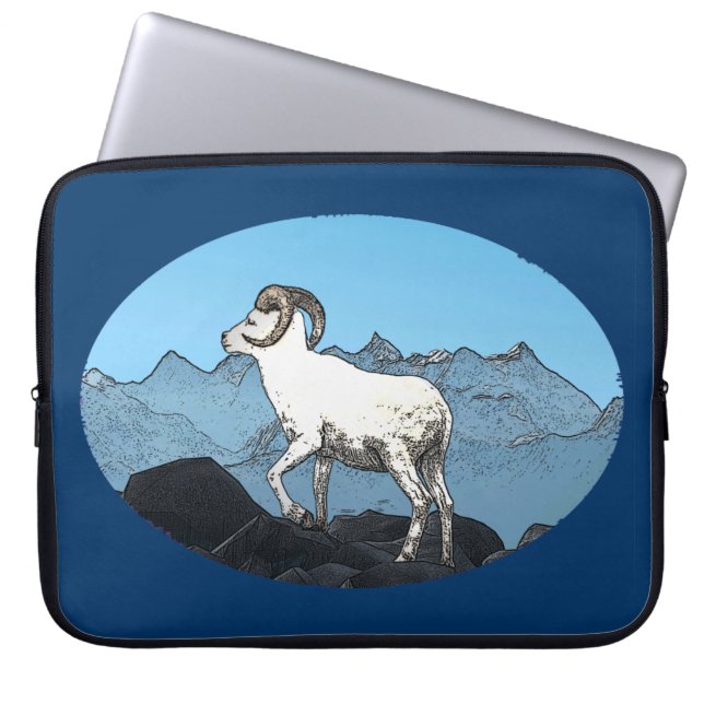 Dall's Sheep Laptop Sleeve (Front)