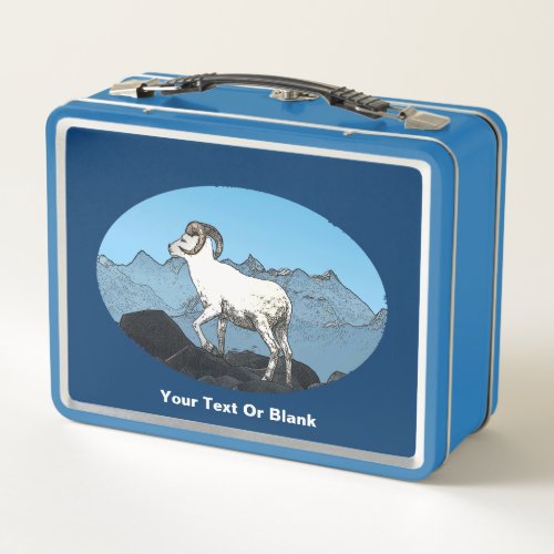 Dalls Sheep Metal Lunch Box