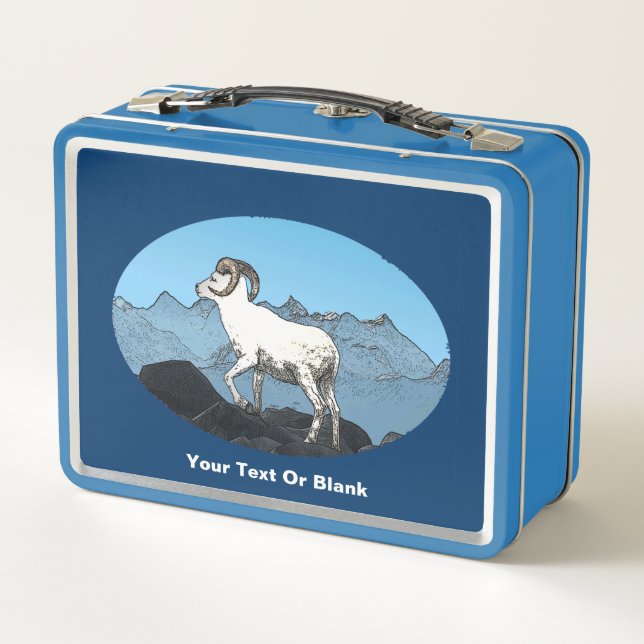 Dall's Sheep Metal Lunch Box (Back)