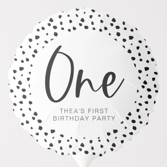 Dalmatian 1st Birthday Balloon (Front)