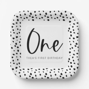 Dalmatian 1st Birthday Paper Plates