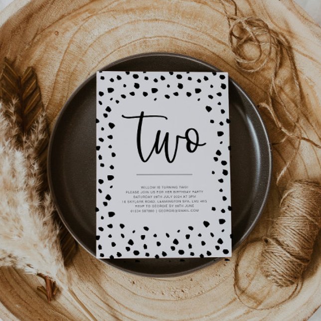 Dalmatian 2nd Birthday Invitation (Creator Uploaded)