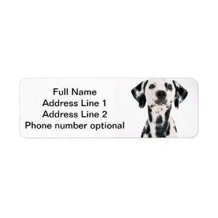 Dalmatian Address sticker