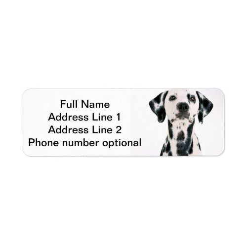 Dalmatian Address sticker