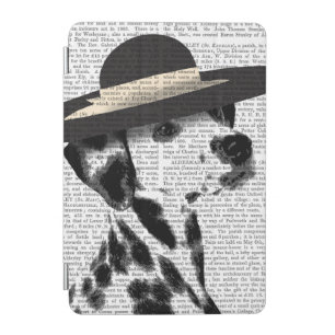 Dalmatian and Brimmed Black Hat iPad Mini Cover