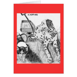 Dalmatian and Kitten Cards