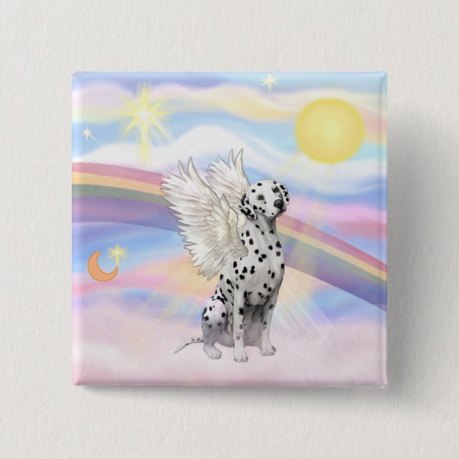 Dalmatian Angel Button (Front)