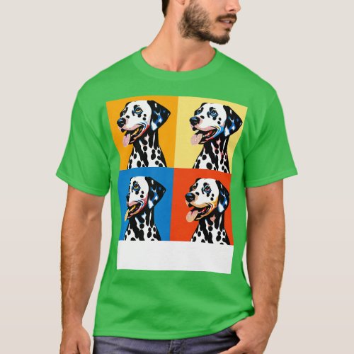 Dalmatian Art Dog Lover Gifts T_Shirt