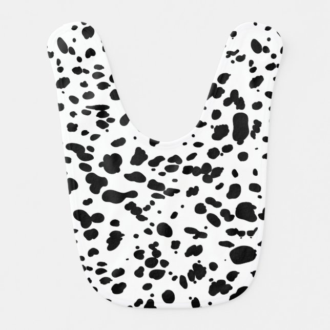 Dalmatian Baby Bib - Dalmatian Birthday theme (Front)