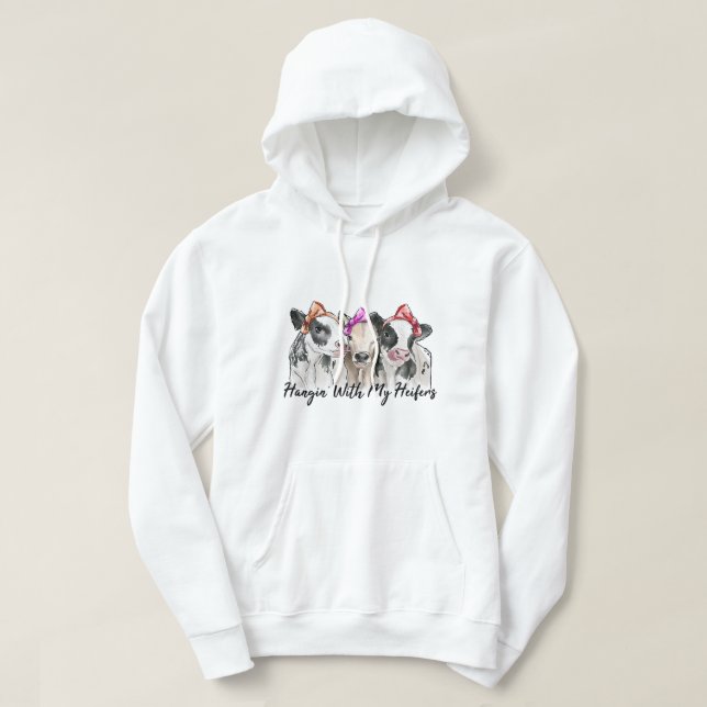 Dalmatian Best Dog Mom Valentines Day Funny Puppy Hoodie (Design Front)