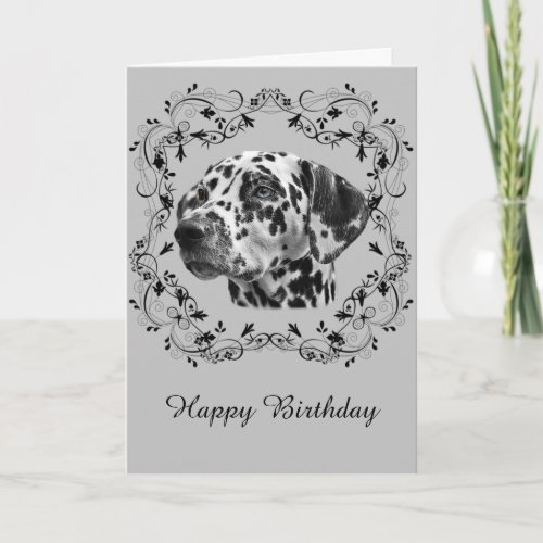 Dalmatian Birthday Card