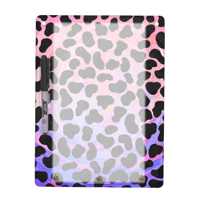 Dalmatian Black and Pink Print Dry Erase Board (Front)