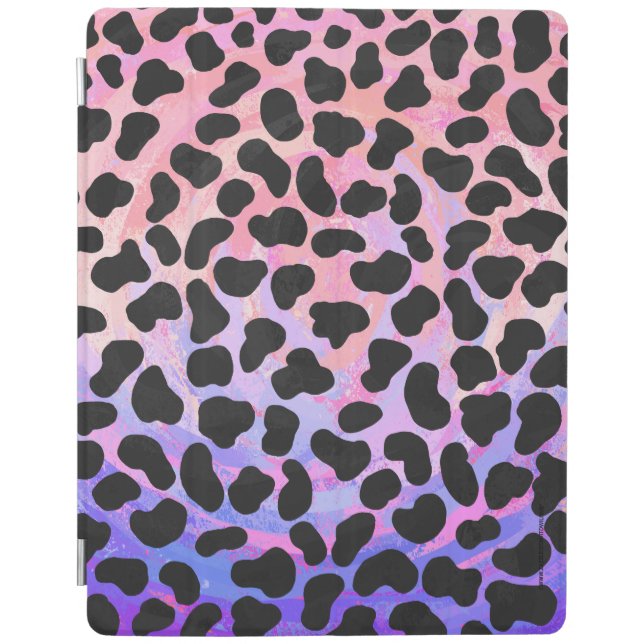 Dalmatian Black and Pink Print iPad Smart Cover (Front)