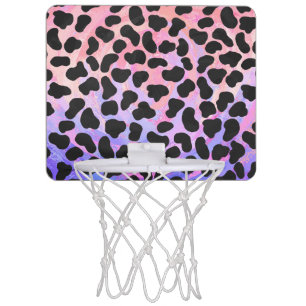 Dalmatian Black and Pink Print Mini Basketball Hoop