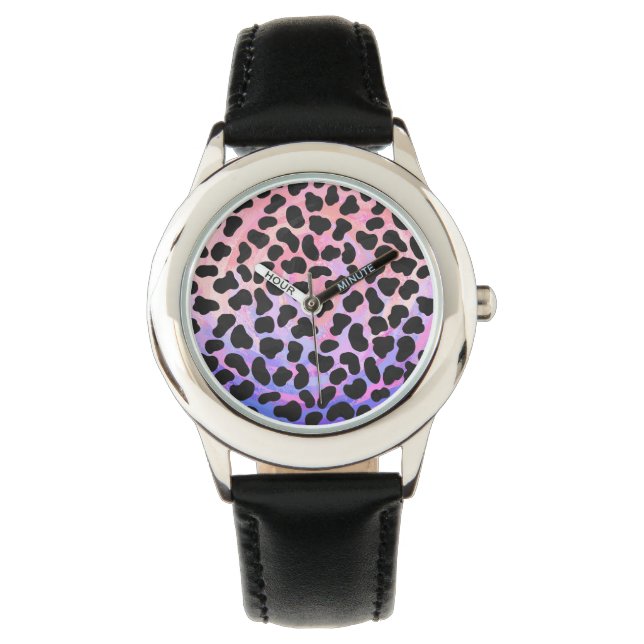 Dalmatian Black and Pink Print Watch (Front)