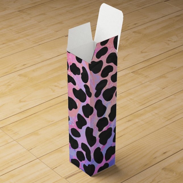 Dalmatian Black and Pink Print Wine Box (Opened)