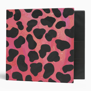 Dalmatian Black and Red Print 3 Ring Binder