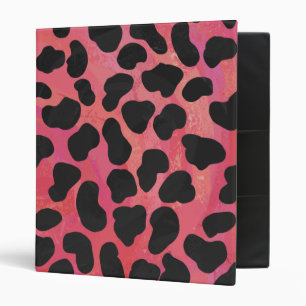Dalmatian Black and Red Print 3 Ring Binder