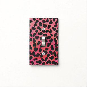 Dalmatian Black and Red Print Light Switch Cover