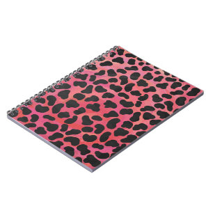 Dalmatian Black and Red Print Notebook